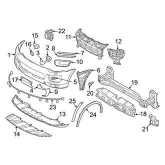 Porsche OE - Front Bumper - Bumper & Components (Cover & Components), (Diesel / S / Turbo / Turbo S)