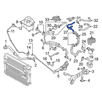 Porsche OE - Engine Coolant Overflow Hose