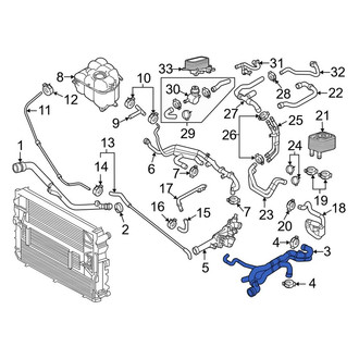 Porsche OE - Upper Radiator Coolant Hose