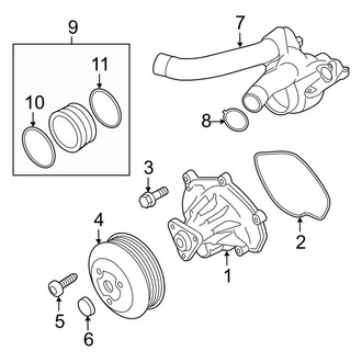 Porsche OE - Cooling - Water Pump (4.8L)