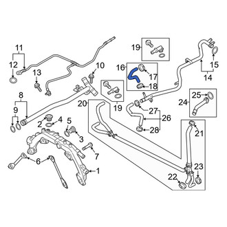 Porsche OE - Engine Coolant Overflow Hose