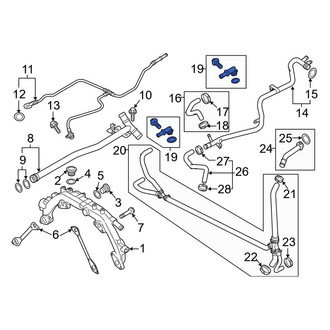 Porsche OE - Cooling System Bypass Line Adapter