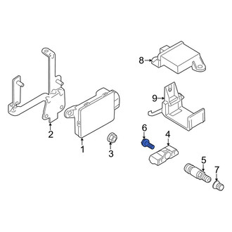 Porsche OE - Tire Pressure Monitoring System (TPMS) Sensor Screw