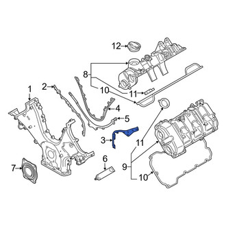Porsche OE - Right Engine Timing Cover Gasket
