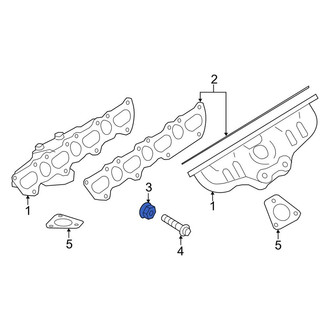 Porsche OE - Exhaust Manifold Nut