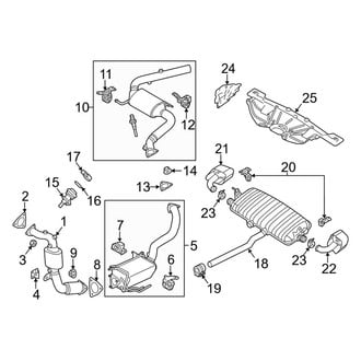 Porsche OE - Exhaust System - Exhaust Components (3.0L Diesel)