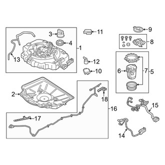 Porsche OE - Emission System - Emission Components (Emission Reduction System, Tank Components), (Diesel)