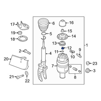 Porsche OE - Suspension Shock Absorber Nut