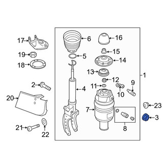 Porsche OE - Suspension Shock Absorber Nut