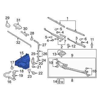 Porsche OE - Washer Fluid Reservoir