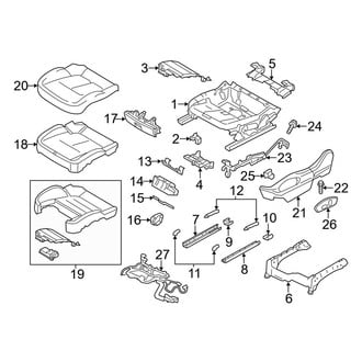Porsche OE - Seats & Tracks - Front Seat Components (Seat Cushion, Standard Seats), (3.6L / 4.8L)