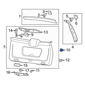 Porsche OE - Left Lower Quarter Panel Trim Panel Clip