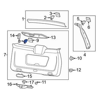 Porsche OE - Left Lower Quarter Panel Trim Panel Clip
