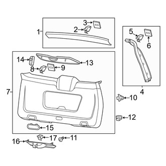 Porsche OE - Lift Gate - Interior Trim (Diesel / Gas)