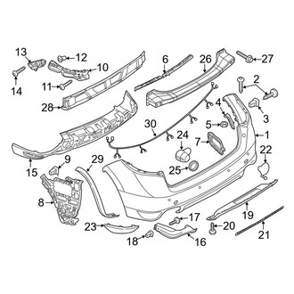 Porsche OE - Rear Bumper - Bumper & Components (3.6L / 4.8L)