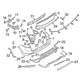 Porsche OE - Rear Bumper - Bumper & Components