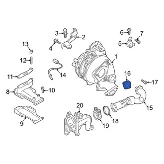 Porsche OE - Turbocharger Inlet Hose Gasket