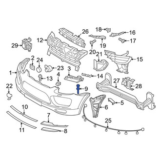 Porsche OE - Bumper Protection Pad Clip