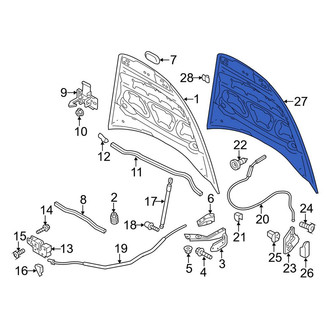 Porsche OE - Front Hood Insulation Pad