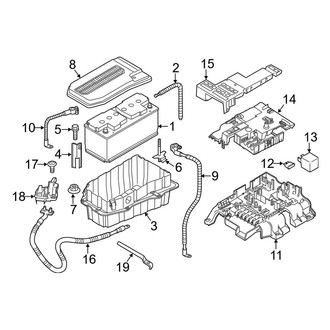 Porsche OE - Electrical - Battery (Conventional), (S / S Hybrid 3.0L)