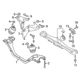 Porsche OE - Engine / Transaxle - Engine & Transmission Mounting (S 3.0L)