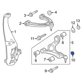 Porsche OE - Front Lower Suspension Control Arm Nut