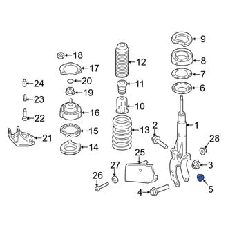 Porsche OE - Suspension Shock Absorber Nut