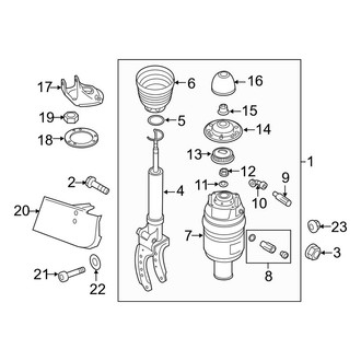 Porsche OE - Front Suspension - Shocks & Components (With Auto Leveling System)