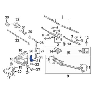 Porsche OE - Windshield Washer Pump