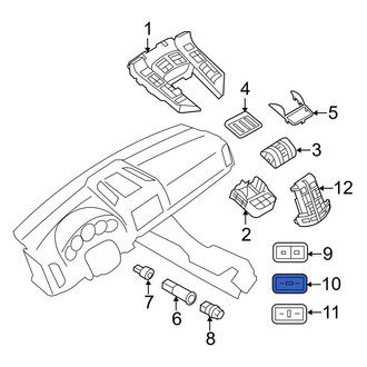 Porsche OE - Center Liftgate Latch Release Switch
