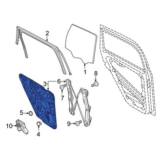 Porsche OE - Front Left Door Panel Carrier