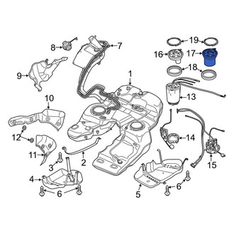 Porsche OE - Left Fuel Pump Housing