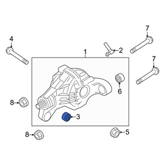 Porsche OE - Front Suspension Crossmember Insulator