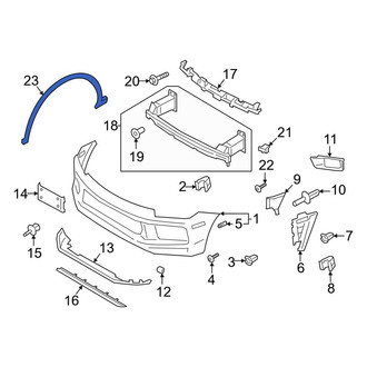Porsche OE - Rear Left Rearward Wheel Arch Molding