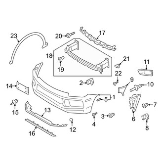 Porsche OE - Front Bumper & Grille - Bumper & Components (Turbo GT Coupe)