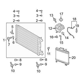 Porsche OE - Cooling - Radiator & Components (4.0L)