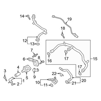 Porsche OE - Cooling - Hoses & Lines (Rear), (4.0L)