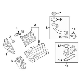 Porsche OE - Engine / Transaxle - Valve & Timing Covers (2.9L)