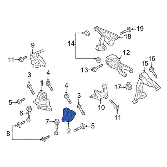 Porsche OE - Left Engine Mount