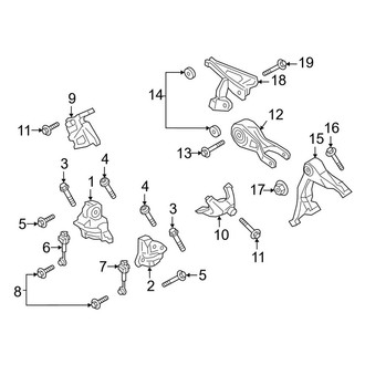 Porsche OE - Engine / Transaxle - Engine Mounting (2.9L)