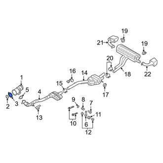 Porsche OE - Catalytic Converter Clamp