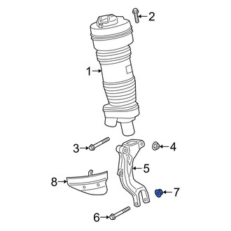 Porsche OE - Suspension Shock Absorber Mount Nut