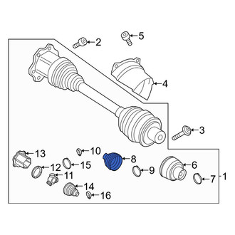 Porsche OE - Front Outer CV Joint Boot