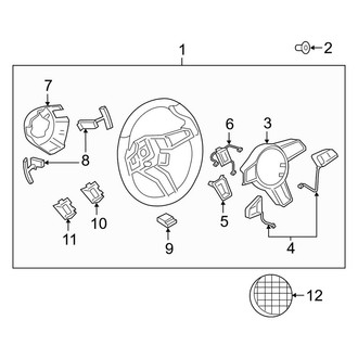 Porsche OE - Steering Wheel & Trim (W/O Sport Chrono), (Base / S)