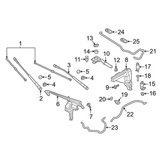 Porsche OE - Windshield - Wiper & Washer Components