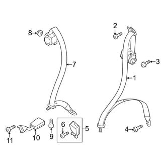 Porsche OE - Restraint Systems - Rear Seat Belts