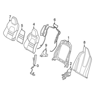 Porsche OE - Seats & Tracks - Front Seat Components (Seat Back, Sport Seats)