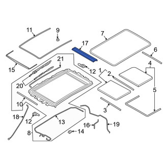 Porsche OE - Sunroof Cover