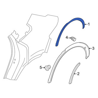 Porsche OE - Front Left Wheel Arch Molding