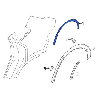 Porsche OE - Front Left Wheel Arch Molding